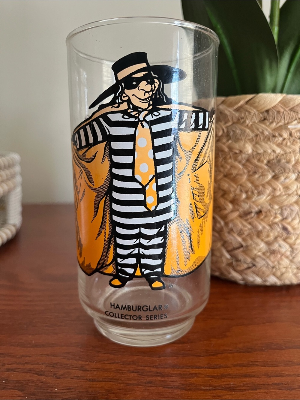 Vintage Collector McDonald’s Hamburglar Drinking Glass